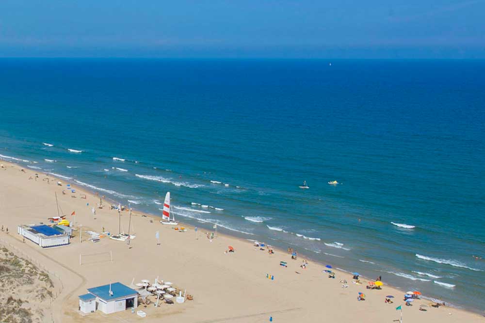 Playa Nord de Gandía - Vista de pájaro