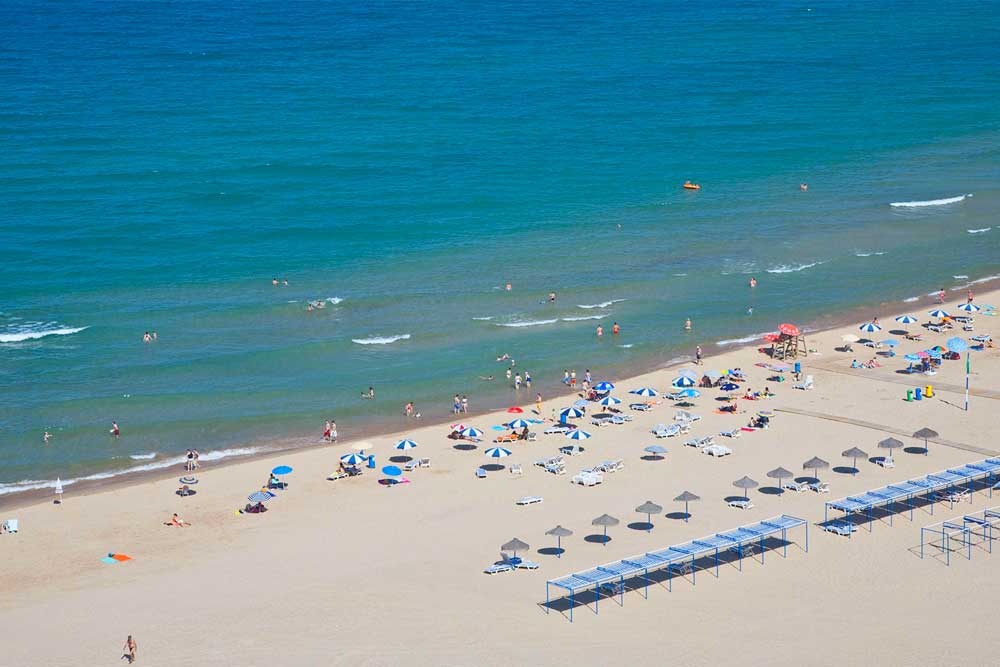 Playa Nord de Gandía - panorámica
